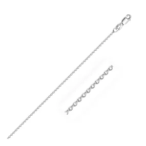 10k White Gold Cable Chain 1.1mm-rx39597-16