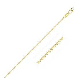 10k Yellow Gold Cable Chain 1.1mm-rx70007-16