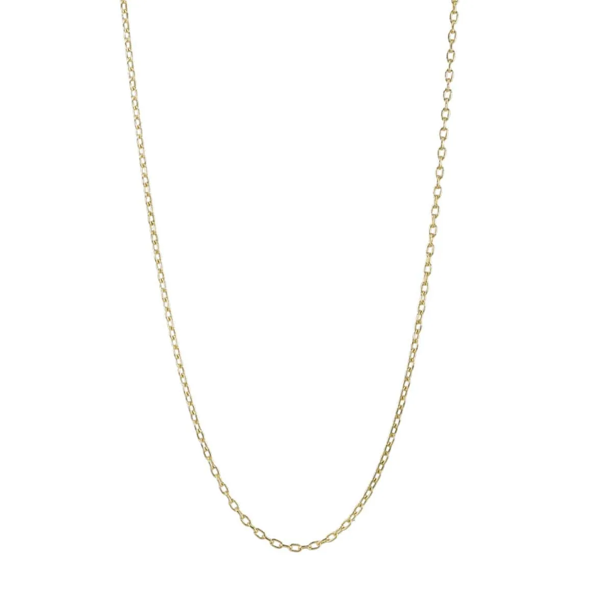 14 Karat Gold Cable Link Chain with S-Hook Closure