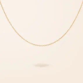 14K Gold Cable Chain Necklace