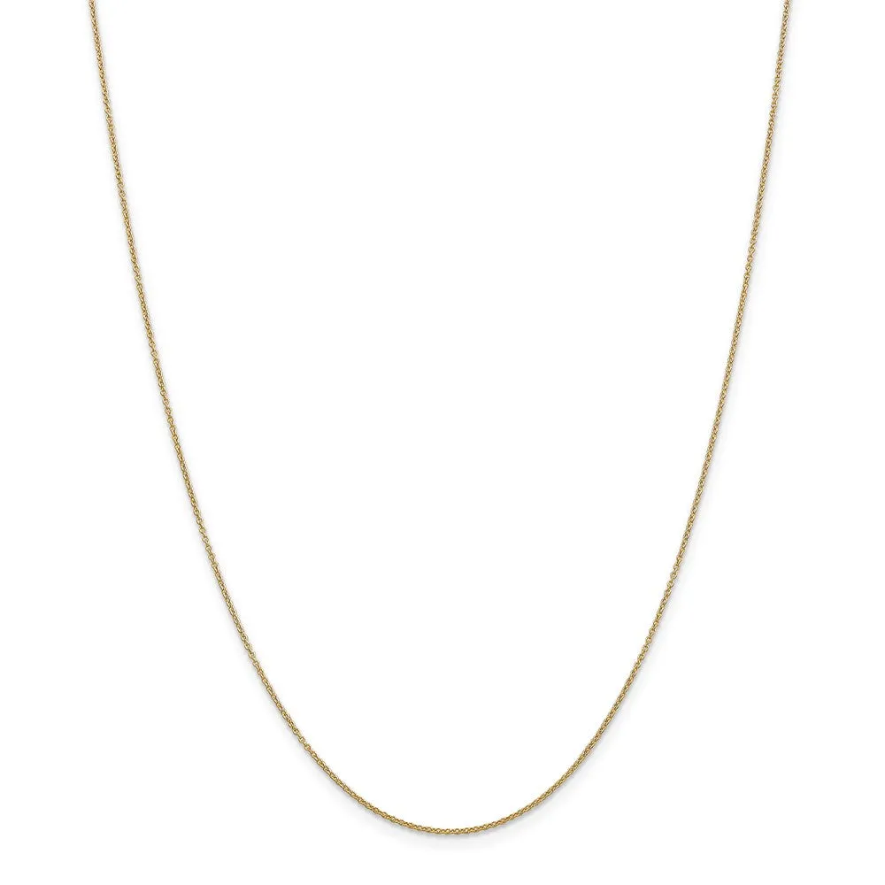 14k Yellow Gold 50 Heart Scroll Design Necklace