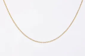 21.5 18k Yellow Gold Cable Chain (8.03g.)