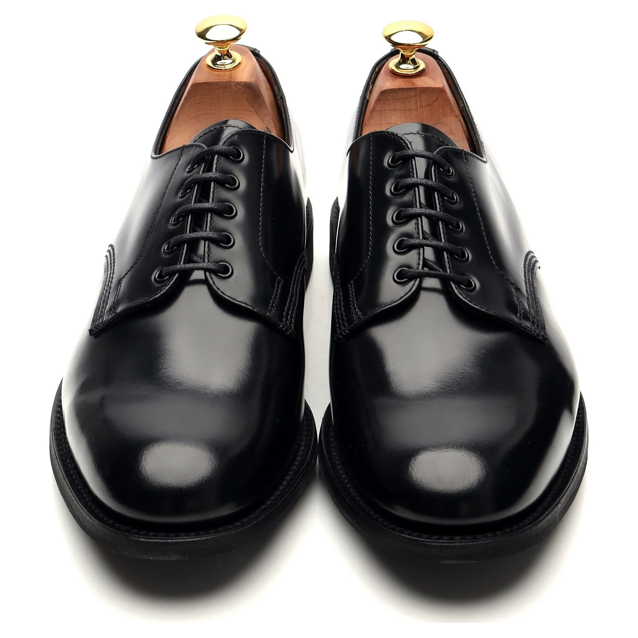 '22468B' Black Leather Derby UK 8.5 F