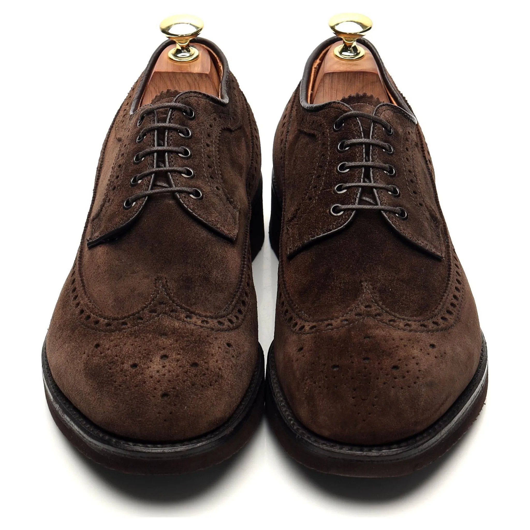 '58802' Dark Brown Suede Derby Brogues UK 7 US 7.5 D