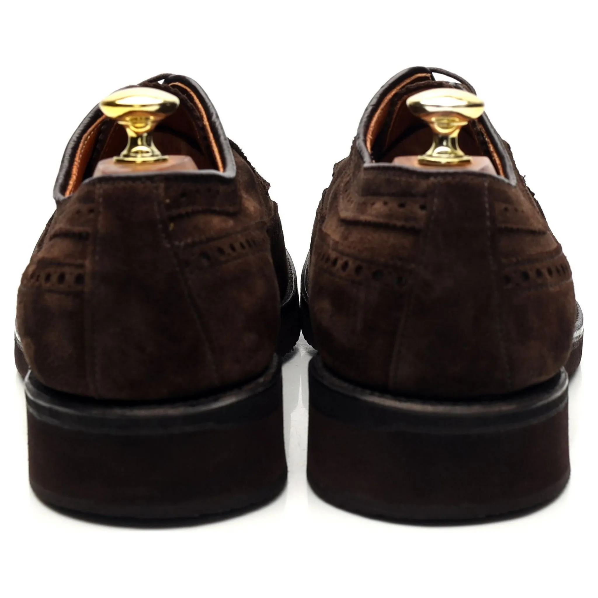 '58802' Dark Brown Suede Derby Brogues UK 7 US 7.5 D