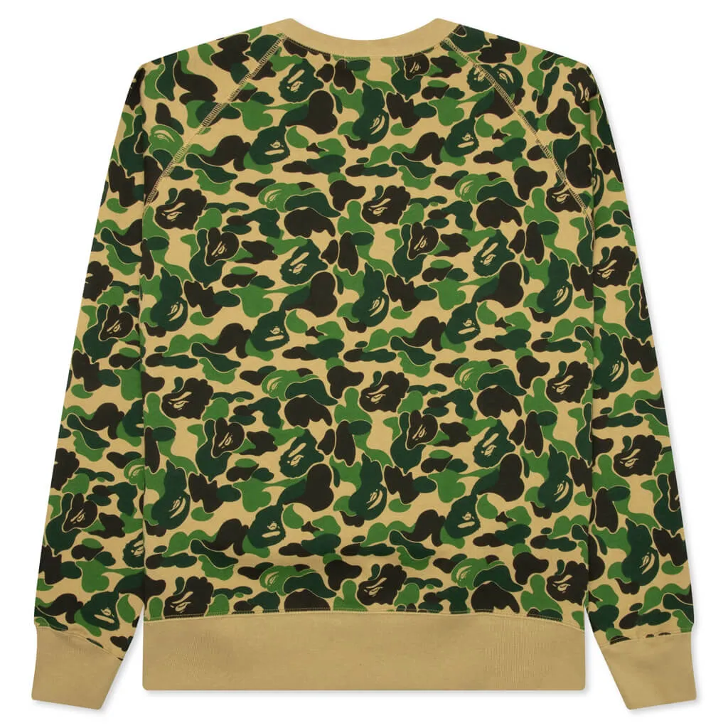 Abc Camo Crystal Stone Crewneck - Green