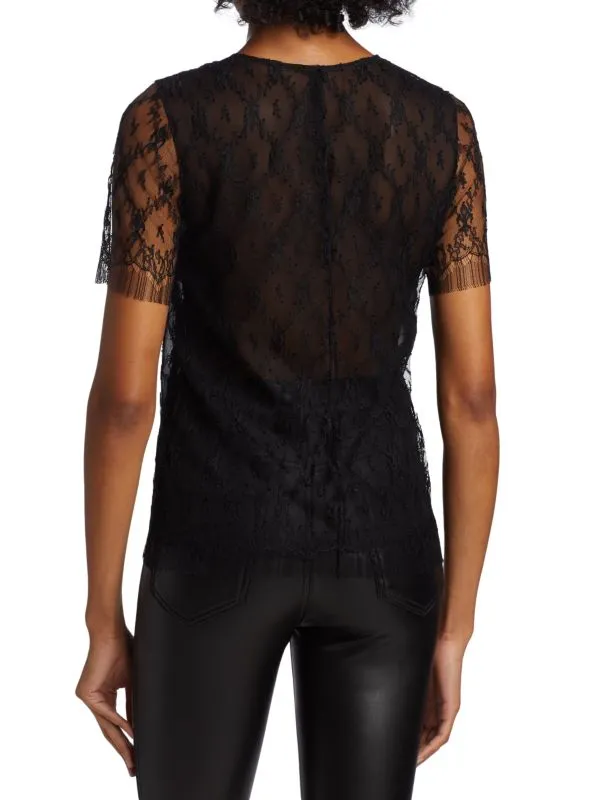 Adam Lippes Chantilly Lace Top