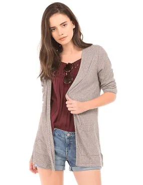 Aeropostale Ribbed Marled Knit Shrug