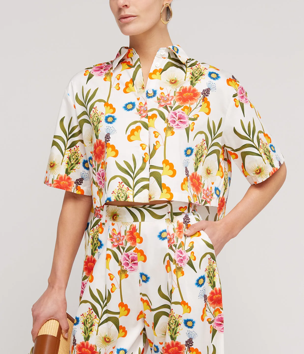 Alani Cotton Shirt in Vila Floral