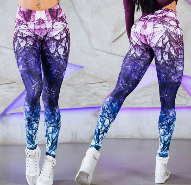 Angel Wings Digital Print Yoga Pants Women Tights