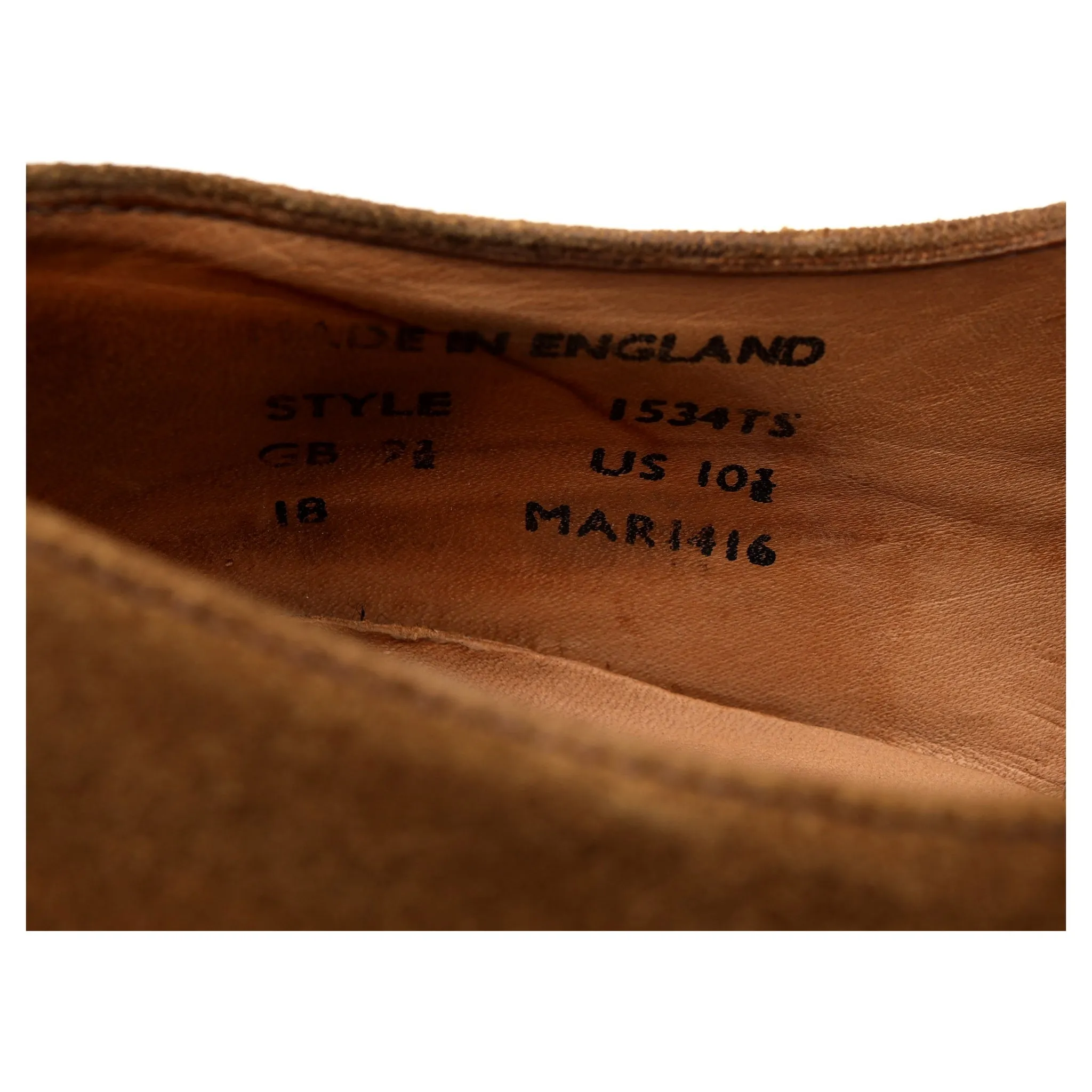 'Archie' Tan Brown Suede Derby UK 9.5