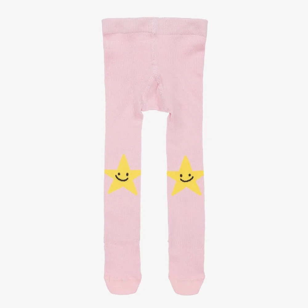 Baby Girls Pink Star Tights