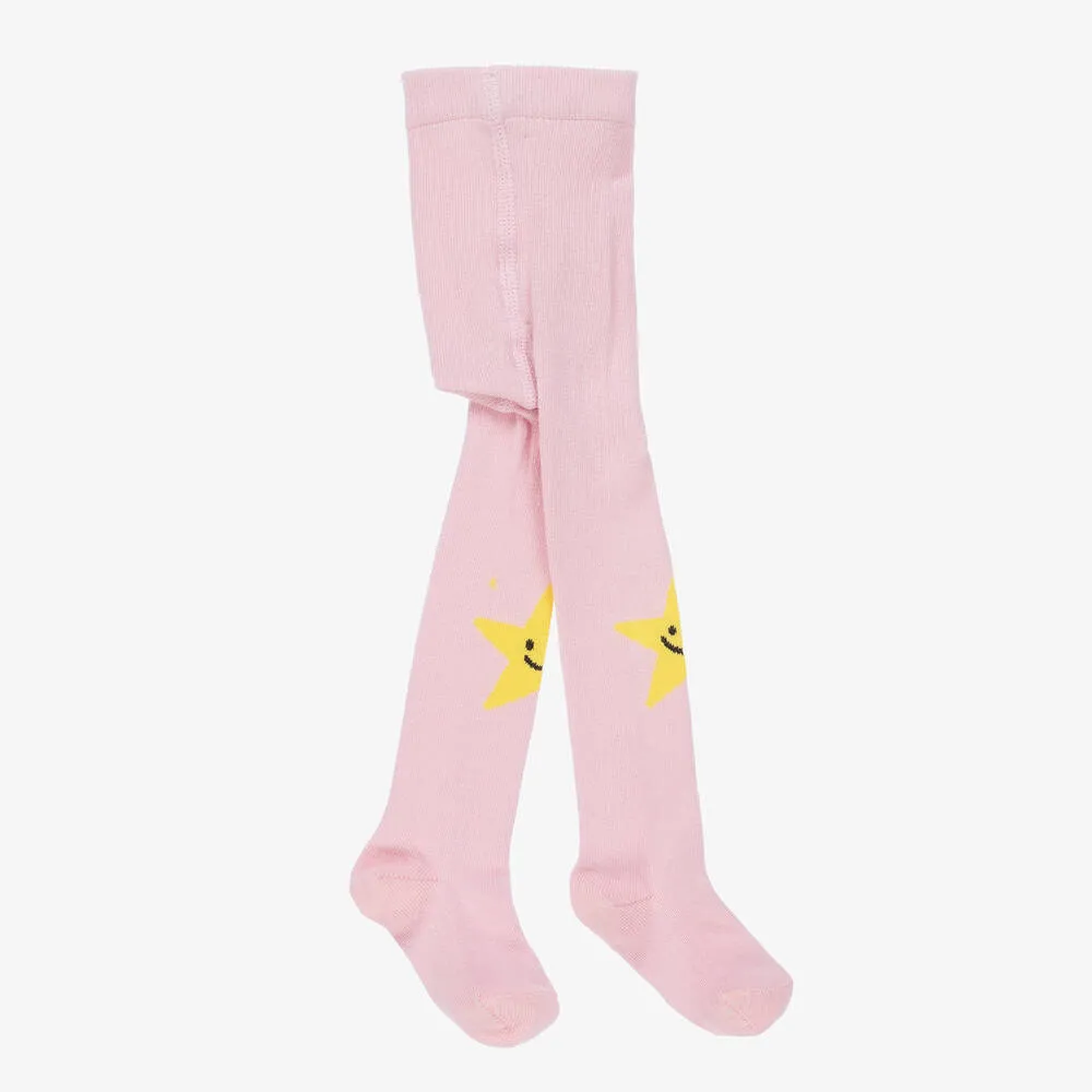 Baby Girls Pink Star Tights