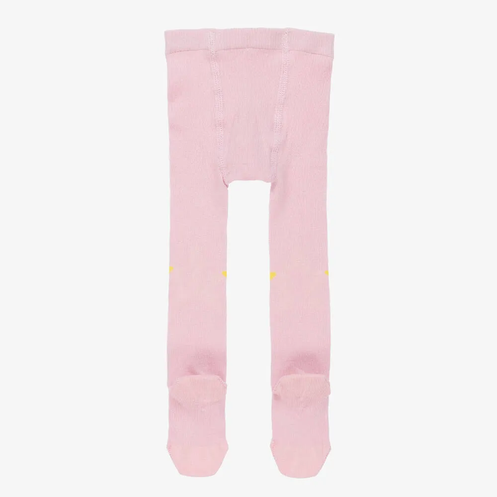 Baby Girls Pink Star Tights