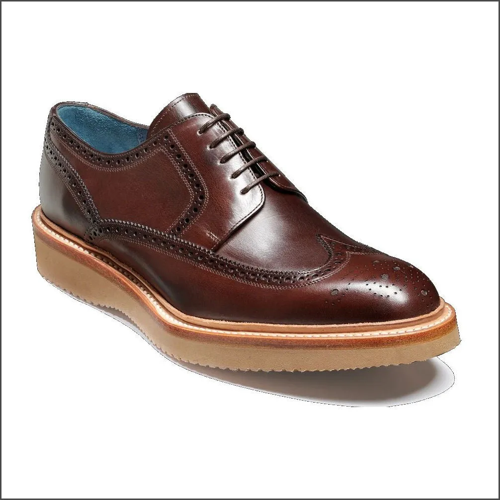 Barker Bill Chocolate Hand Painted Derby Brogue/