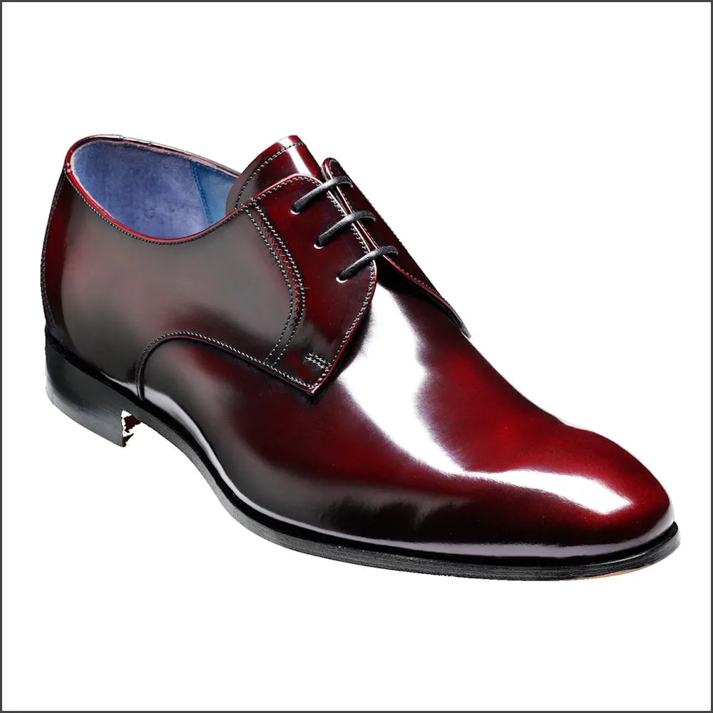 Barker Rutherford Burgundy Cobbler Derby Shoe^