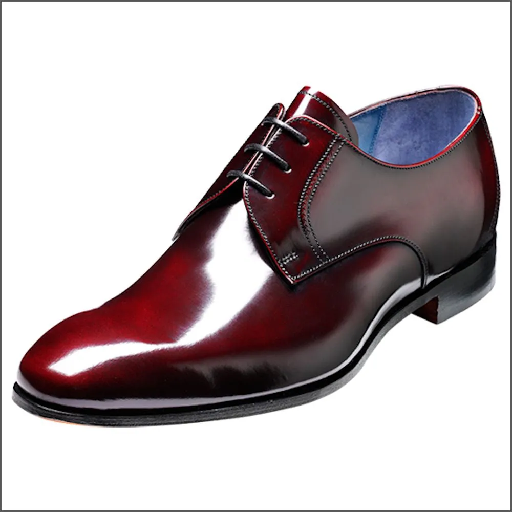 Barker Rutherford Burgundy Cobbler Derby Shoe^