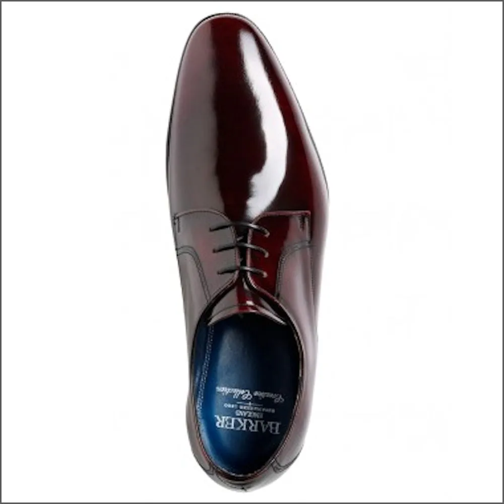 Barker Rutherford Burgundy Cobbler Derby Shoe^