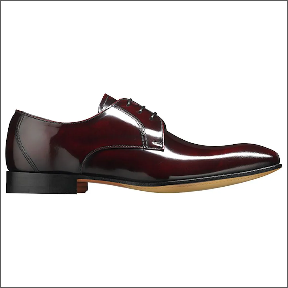 Barker Rutherford Burgundy Cobbler Derby Shoe^