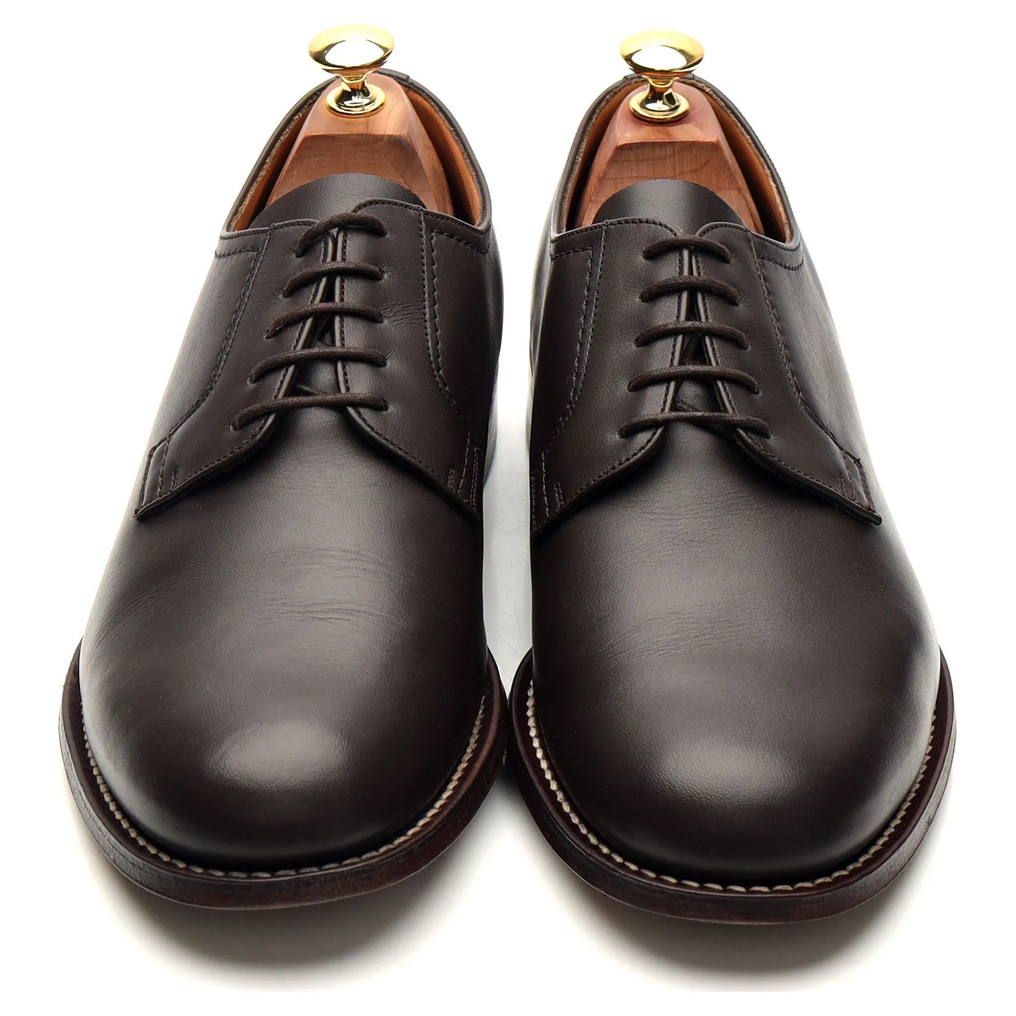 'Barkson' Dark Brown Leather Derby UK 9.5 F