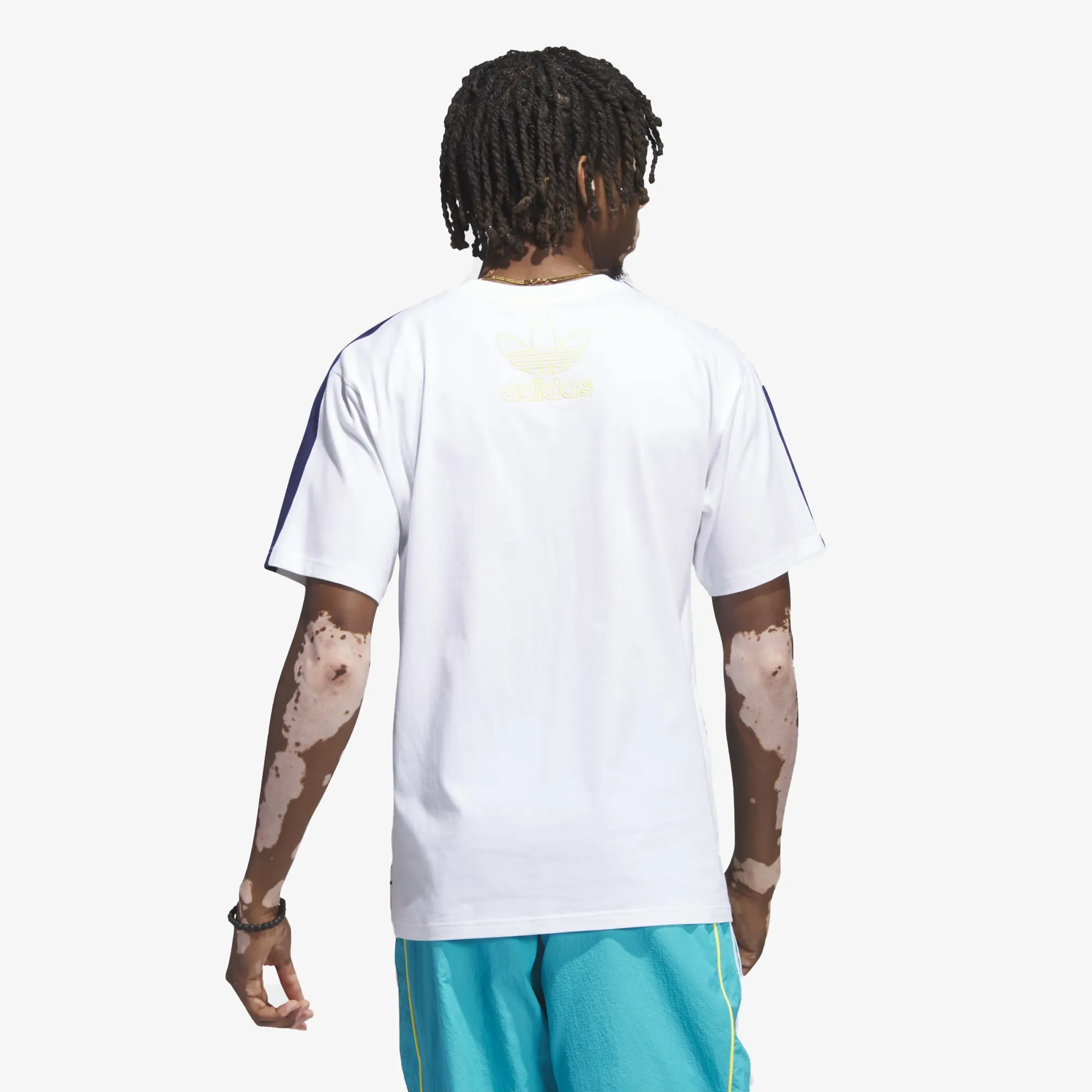 BEACH SPORTS ART TEE 'WHITE/BLUE'