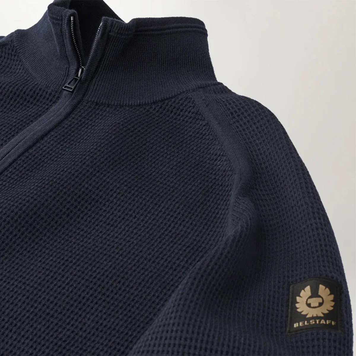 Belstaff - Cole Quarter Zip Jumper in Dark Ink