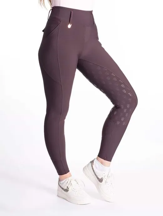 Blackfort Equestrian Riding Breggings Chocolate/Rose Gold