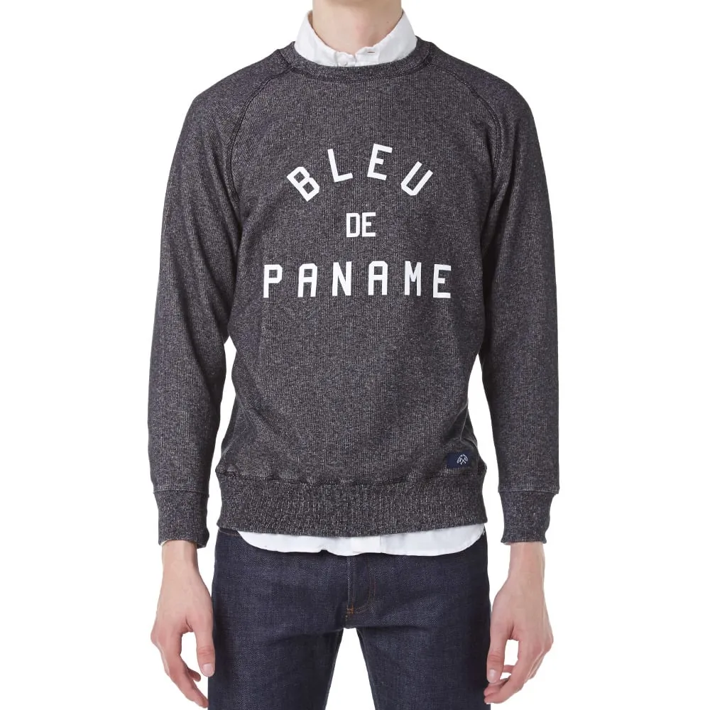 Bleu de Paname Baton Logo Raglan SweatBlack