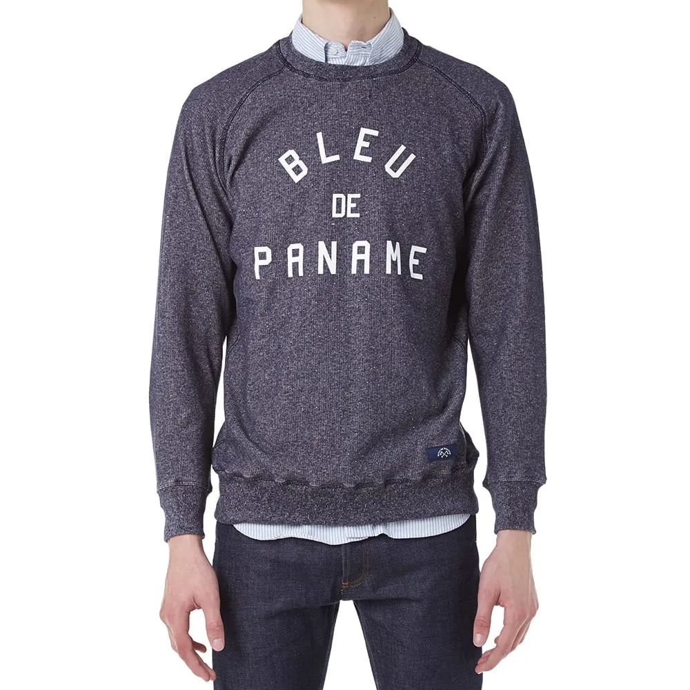 Bleu de Paname Baton Logo Raglan SweatMarine