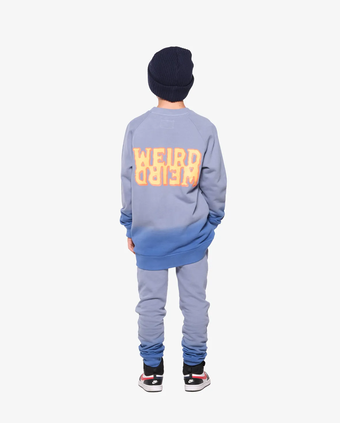 BOB Weird Blue Dip Dye Raglan Crew