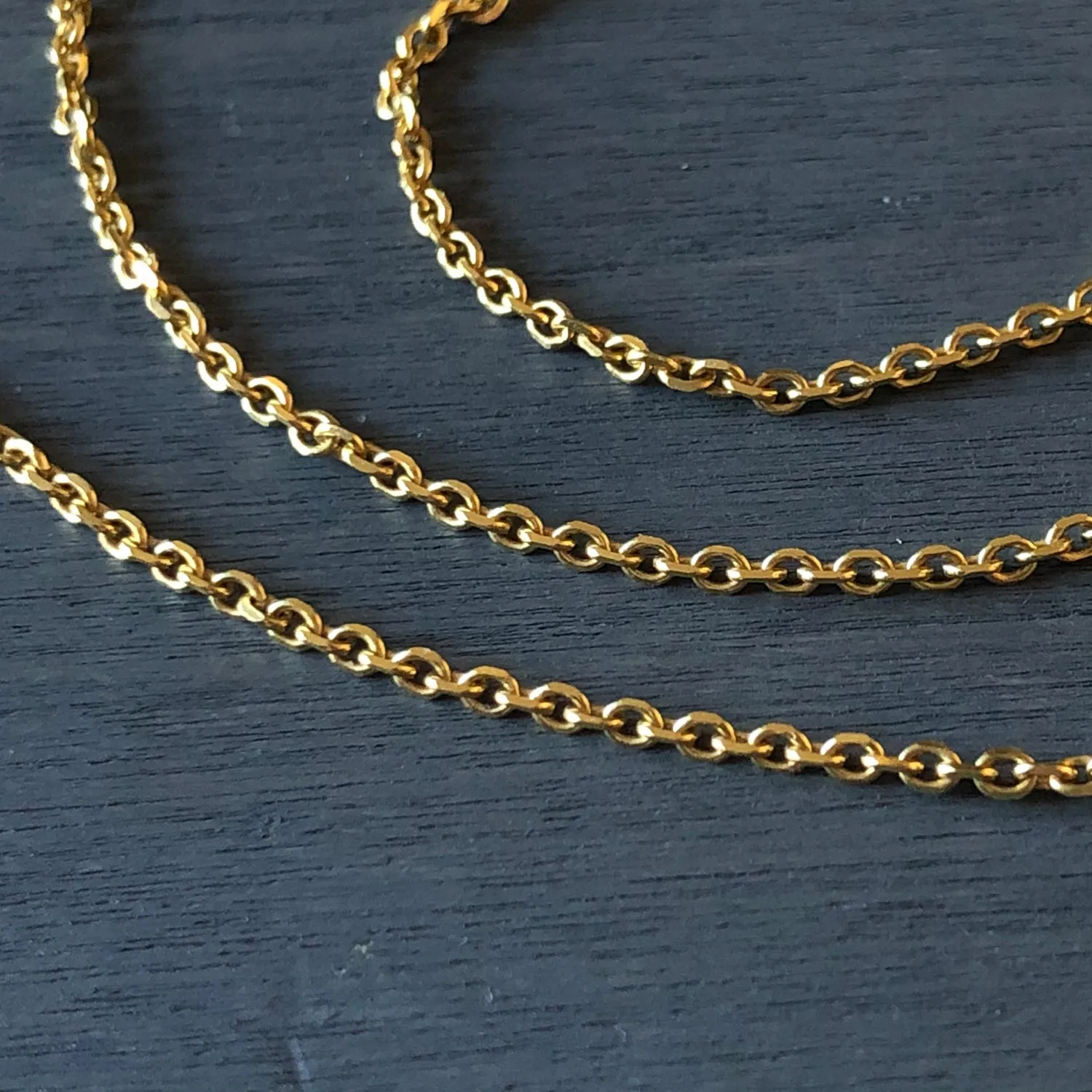 BOHEME GOLD CABLE LINK CHAIN 26 rts