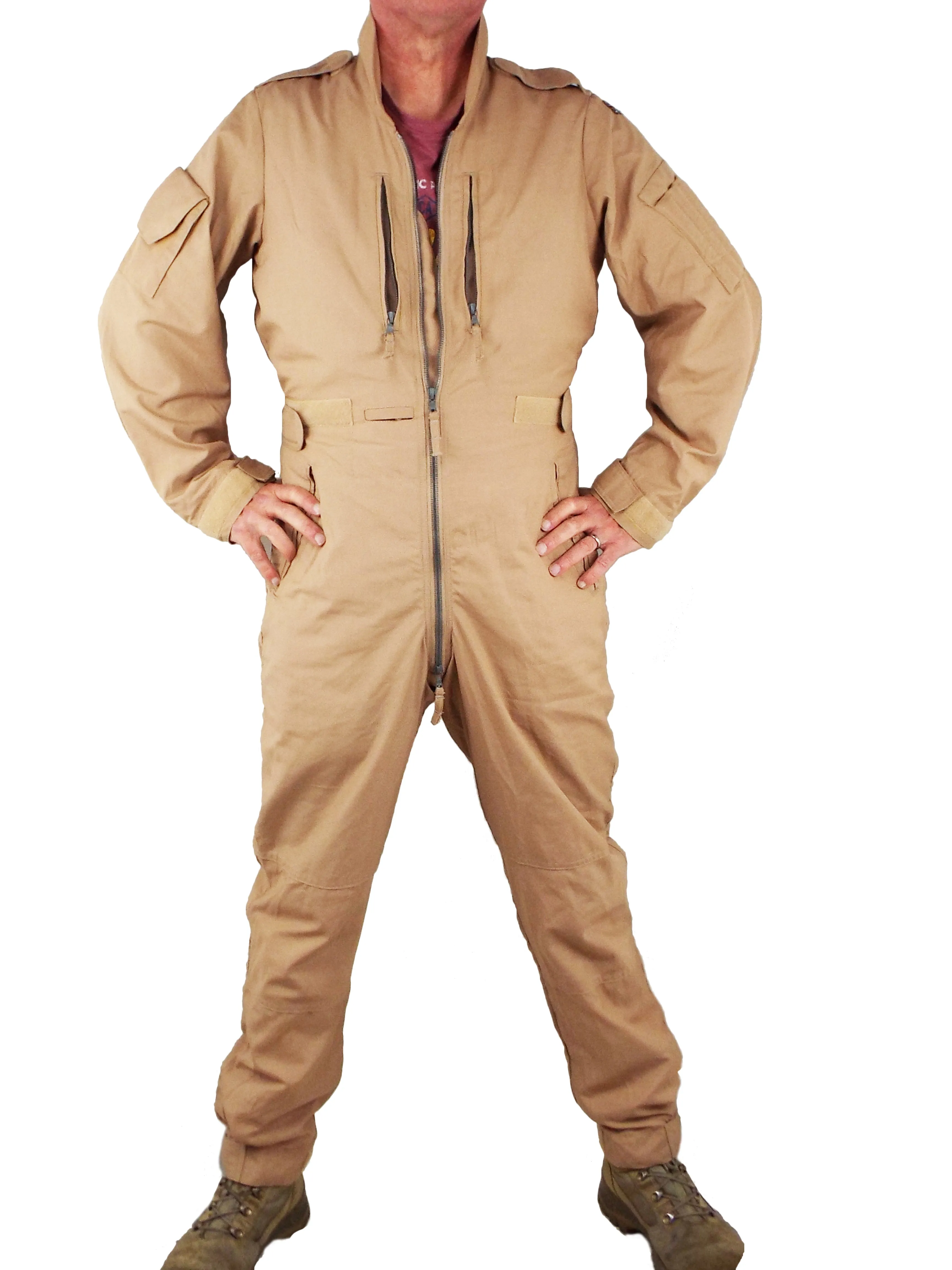 British RAF Flying Suit - Desert Sand - slim fit - NO KNEE POCKETS - Grade 1