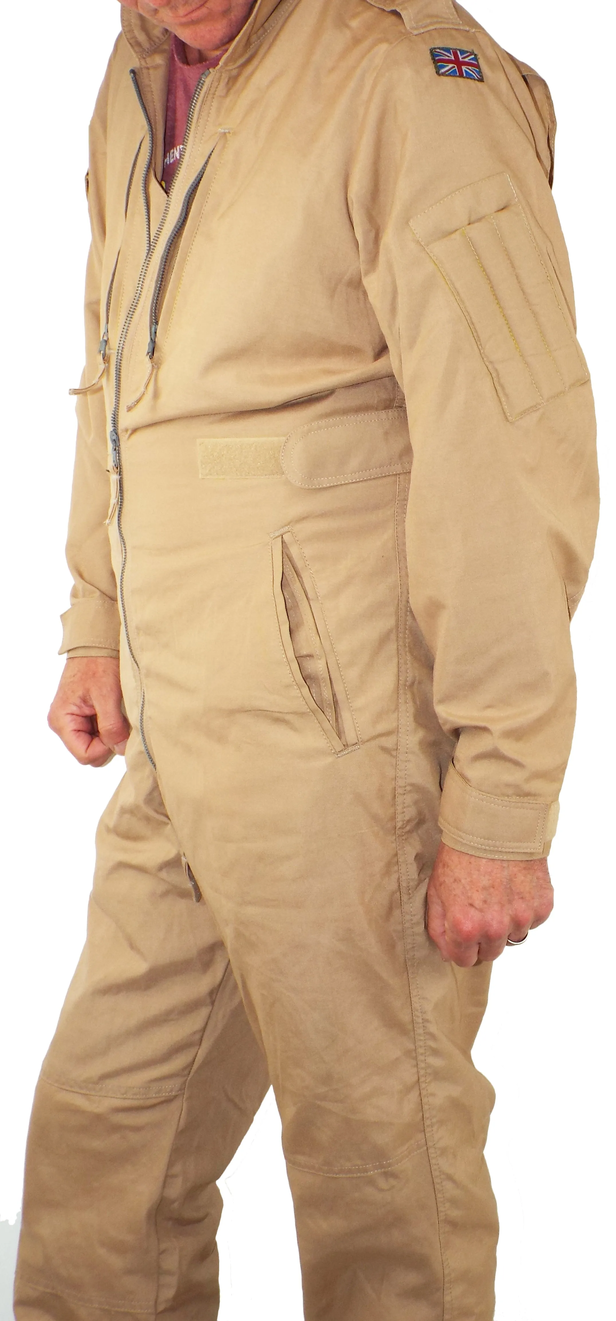 British RAF Flying Suit - Desert Sand - slim fit - NO KNEE POCKETS - Grade 1