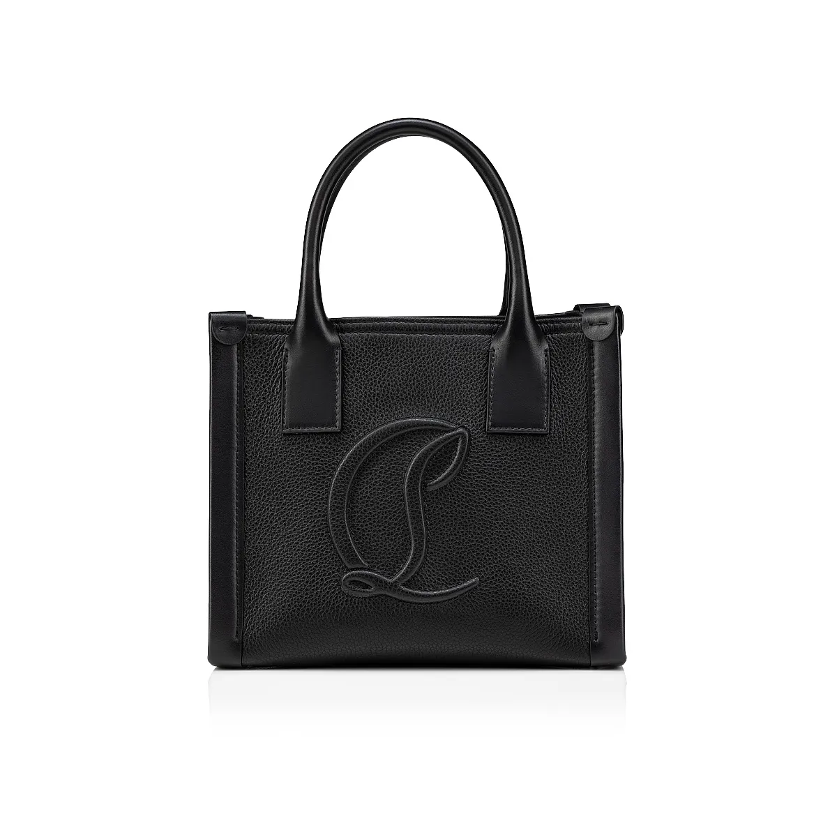 By My Side mini Tote bag - Grained calf leather - Black