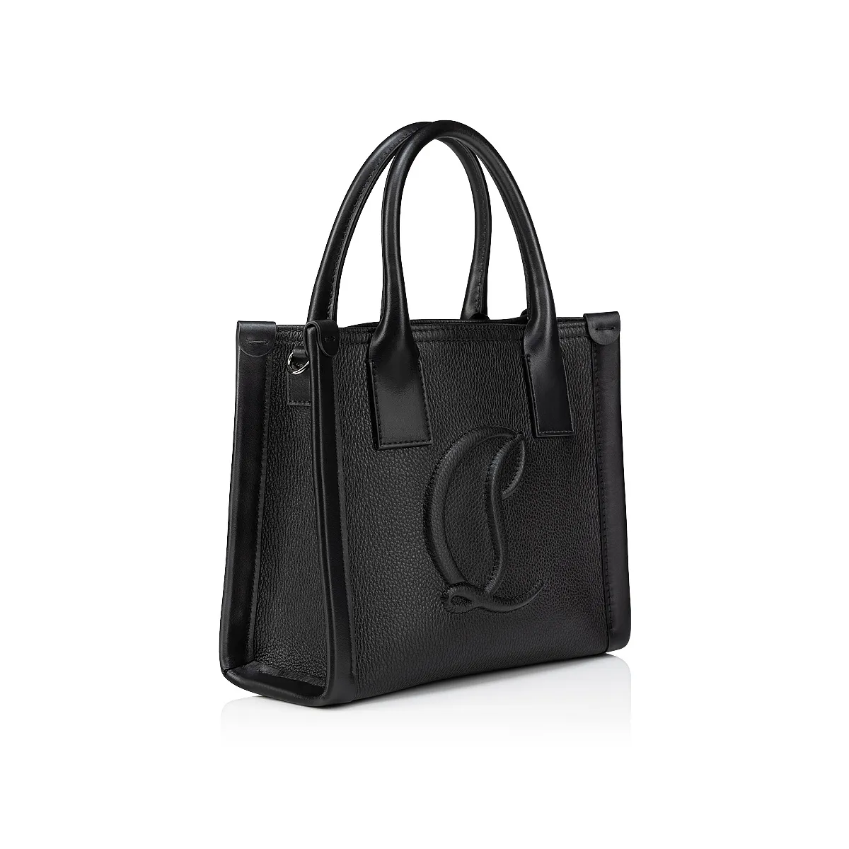 By My Side mini Tote bag - Grained calf leather - Black