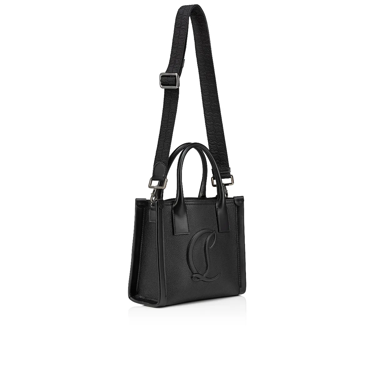 By My Side mini Tote bag - Grained calf leather - Black