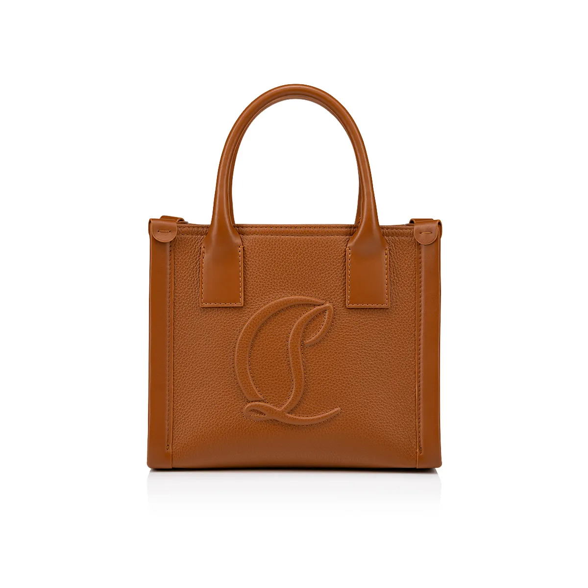 By My Side mini Tote bag - Grained calf leather - Cuoio