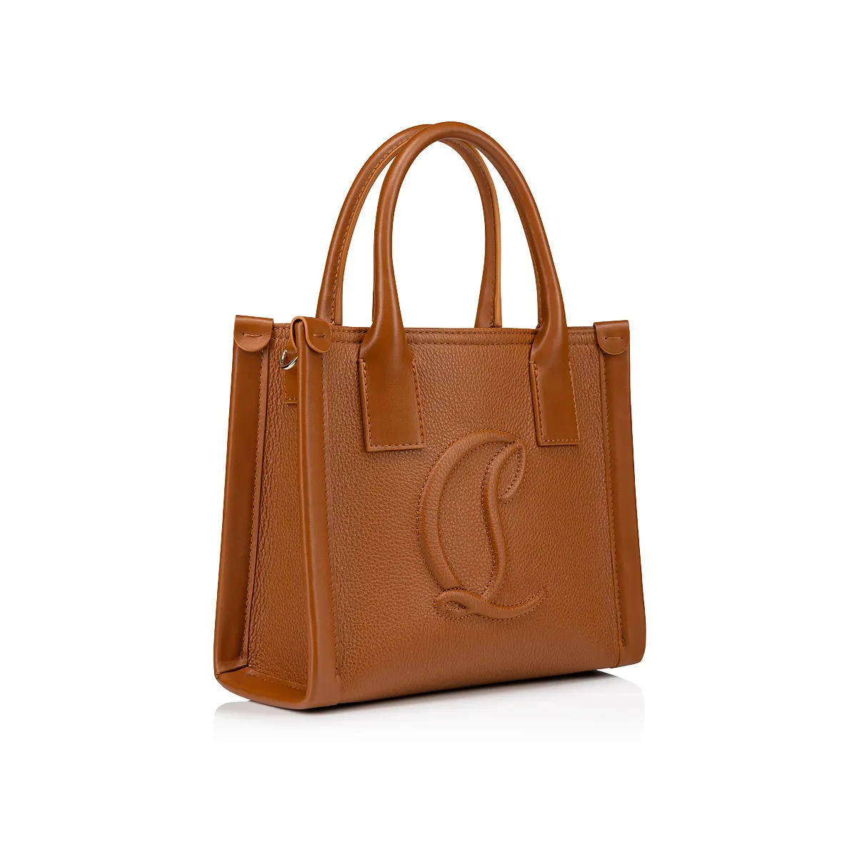 By My Side mini Tote bag - Grained calf leather - Cuoio