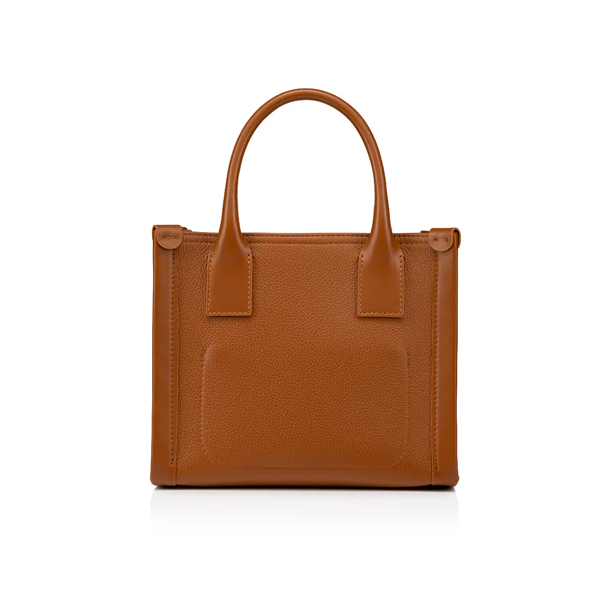 By My Side mini Tote bag - Grained calf leather - Cuoio