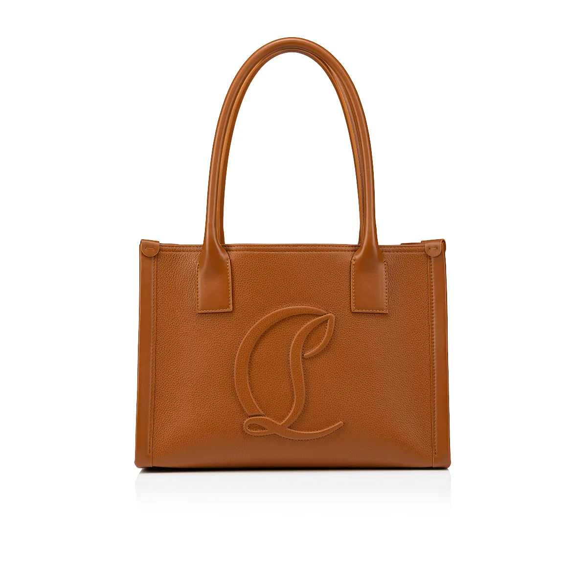 By My Side small Tote bag - Grained calf leather - Cuoio