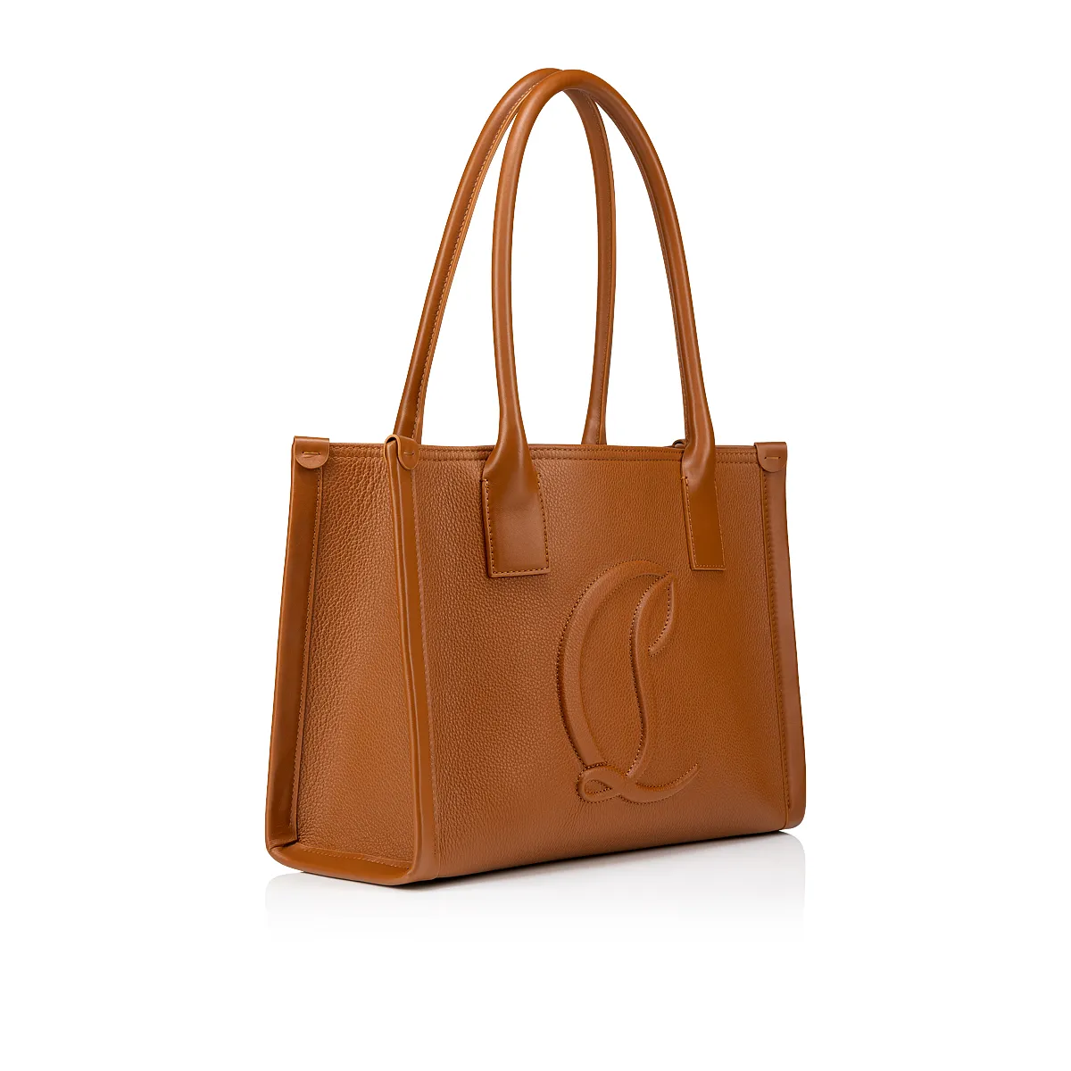 By My Side small Tote bag - Grained calf leather - Cuoio