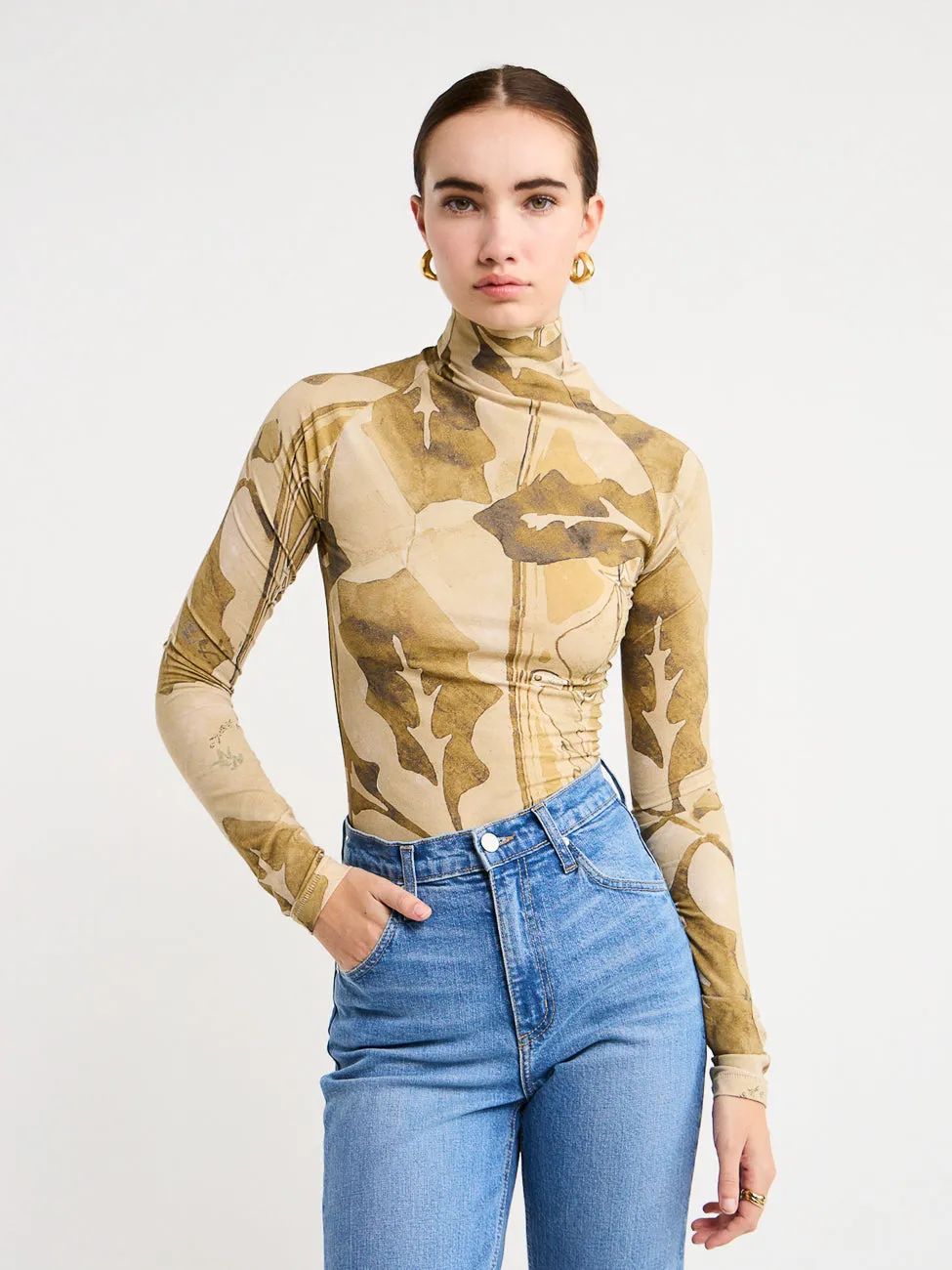 Camilla and Marc Khya Turtleneck Top in Khya Print