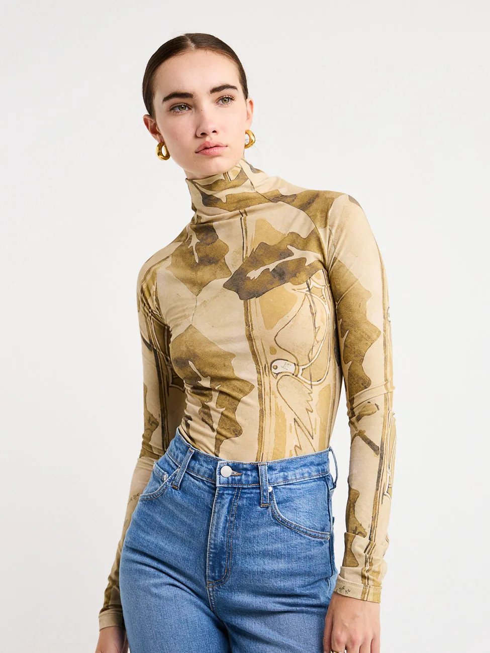 Camilla and Marc Khya Turtleneck Top in Khya Print