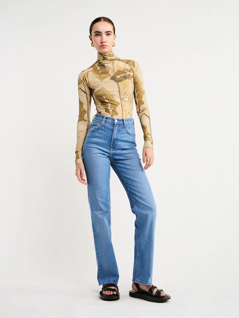 Camilla and Marc Khya Turtleneck Top in Khya Print