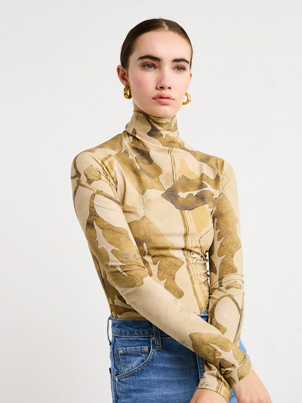 Camilla and Marc Khya Turtleneck Top in Khya Print