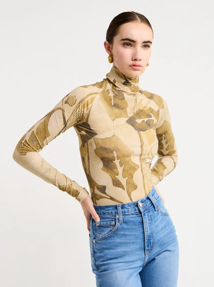 Camilla and Marc Khya Turtleneck Top in Khya Print