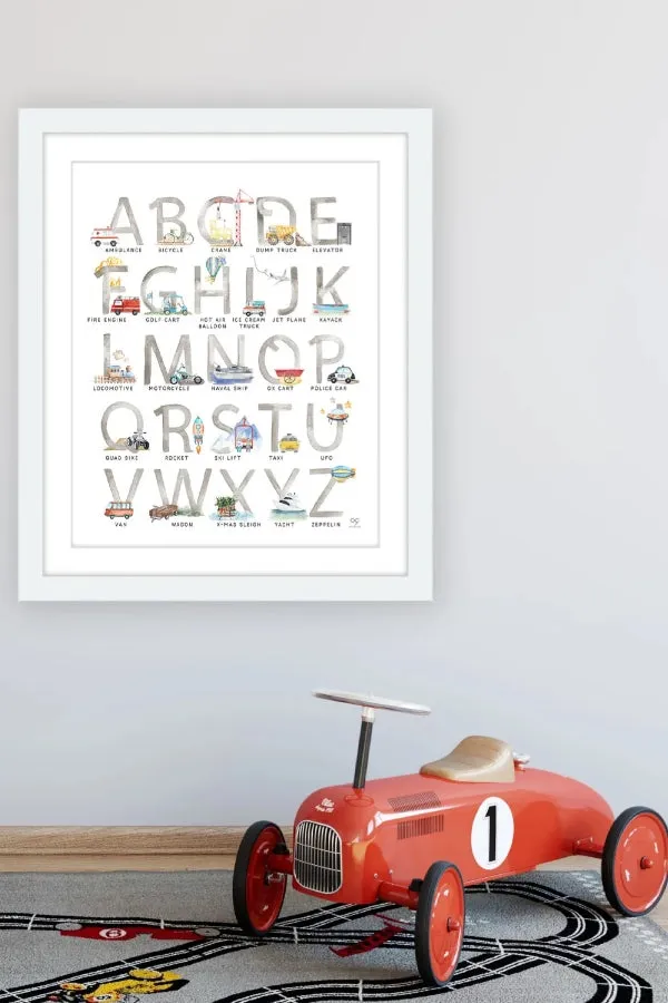 Casey Altman Design Animal & Transportation ABC's Wall Art