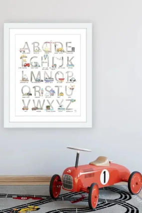 Casey Altman Design Animal & Transportation ABC's Wall Art