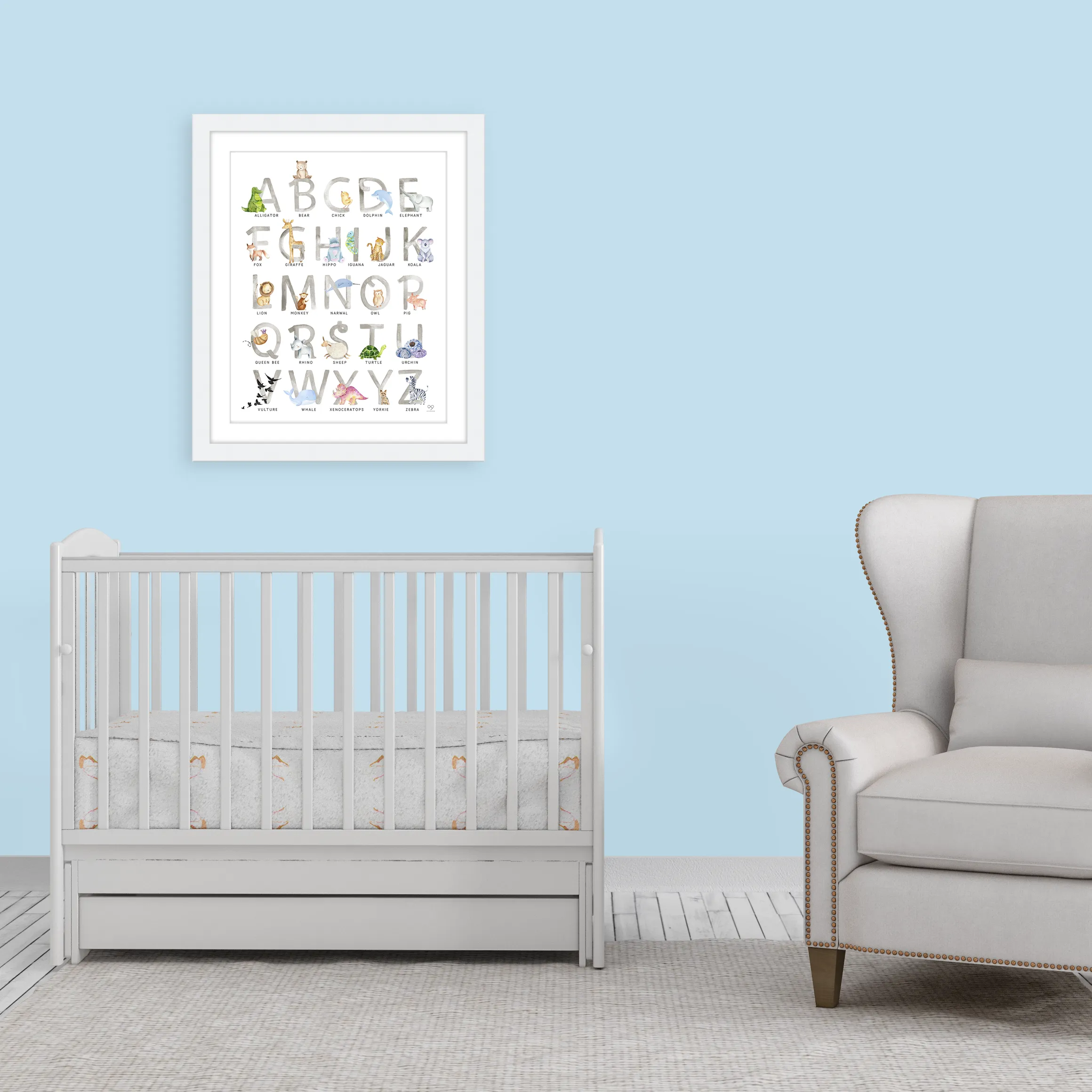 Casey Altman Design Animal & Transportation ABC's Wall Art