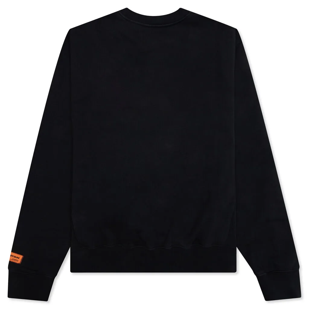 Censored Heron Crewneck - Black/White